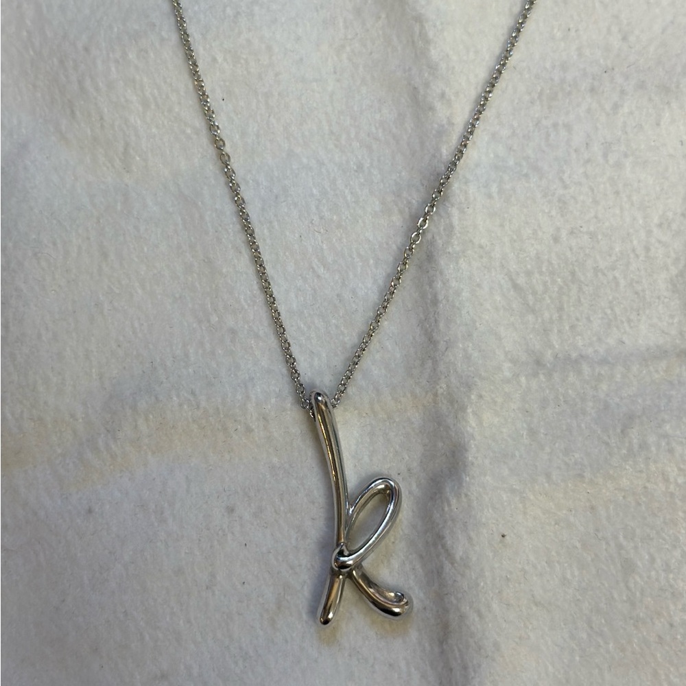 Tiffany & Co. Silver Initial Necklace